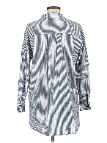 Zara Basic Long Sleeve Button-Down Shirt (view 2)