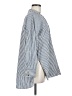 Zara Basic Stripes Silver Long Sleeve Button-Down Shirt Size M - photo 4