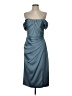 Theia 100% Polyester Teal Cocktail Dress Size 4 - photo 1
