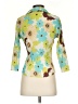 Komarov 100% Polyester Floral Green 3/4 Sleeve Blouse Size Sm (1) - photo 2