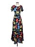 RIXO for Target 100% Rayon Floral Blue Casual Dress Size 2 - photo 1