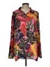 Talula Tropical Orange Long Sleeve Blouse Size L - photo 1