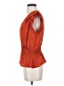 Tommy Hilfiger Orange Sleeveless Blouse Size S - photo 5