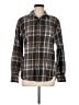 Eddie Bauer 100% Cotton Plaid Gray Long Sleeve Button-Down Shirt Size M - photo 1