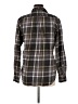 Eddie Bauer 100% Cotton Plaid Gray Long Sleeve Button-Down Shirt Size M - photo 2