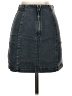Free People Solid Gray Denim Skirt Size 0 - photo 2