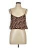 Reset 100% Polyester Brown Sleeveless Top Size L - photo 1