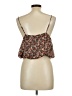 Reset 100% Polyester Brown Sleeveless Top Size L - photo 2