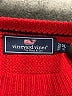 Vineyard Vines Chevron-herringbone Red Wool Pullover Sweater Size X-Large (18) - photo 3