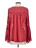 Soft Surroundings 100% Polyester Red 3/4 Sleeve Blouse Size S - photo 2