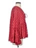 Soft Surroundings 100% Polyester Red 3/4 Sleeve Blouse Size S - photo 4