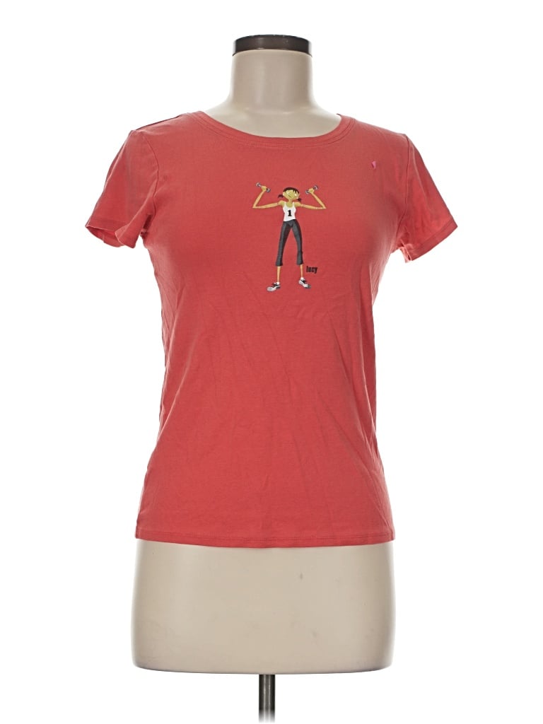 Pre-owned Lucy Short Sleeve T-shirt In Red