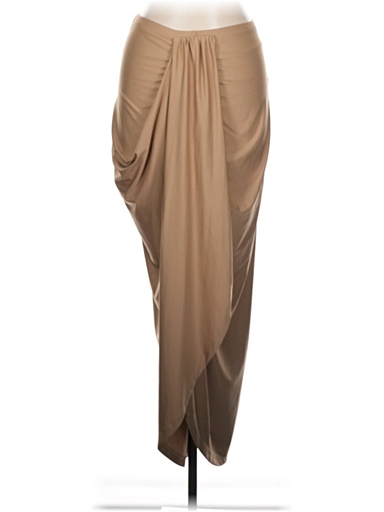 Pre-owned Shein Formal Skirt In Tan
