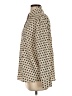 Maison d' Amelie Polka Dots Tan Long Sleeve Blouse Size S - photo 5