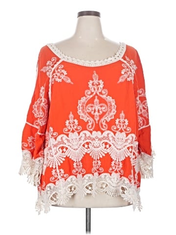 Democracy 3/4 Sleeve Blouse (view 1)