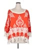 Democracy 100% Rayon Orange 3/4 Sleeve Blouse Size 2X - photo 1