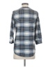Ofeefan Plaid Blue 3/4 Sleeve Blouse Size S - photo 2