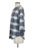 Ofeefan Plaid Blue 3/4 Sleeve Blouse Size S - photo 5