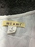 Miami 100% Rayon Ivory Sleeveless Blouse Size L - photo 7