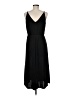 H&M 100% Polyester Solid Black Casual Dress Size M - photo 2