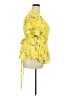 Ann Taylor LOFT 100% Polyester Yellow Short Sleeve Blouse Size 18 - photo 4