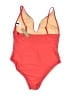 J.Crew Color Block Orange One Piece Swimsuit Size 14 - photo 2