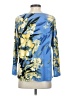 Bob Mackie Blue 3/4 Sleeve Blouse Size S - photo 2