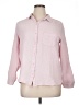 Nine West 100% Cotton Checkered-gingham Pink Long Sleeve Button-Down Shirt Size XL - photo 1