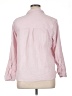 Nine West 100% Cotton Checkered-gingham Pink Long Sleeve Button-Down Shirt Size XL - photo 2