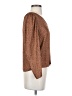 Banana Republic 100% Polyester Brown Long Sleeve Blouse Size S (petite) - photo 4