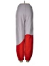 Ganni 100% Cotton Color Block Gray Purple Track Pants One size - photo 2