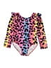 Arshiner Animal Print Pink One Piece Swimsuit Size 150 cm / US 12 - photo 1