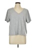 Athleta Gray Short Sleeve Top Size L - photo 1