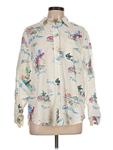 Gap Long Sleeve Button-Down Shirt (view 1)