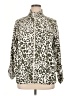Weekends by Chico's Animal Print Ivory Long Sleeve Blouse Size XL (3) - photo 1