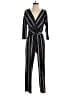 Express Stripes Black Jumpsuit Size S - photo 1