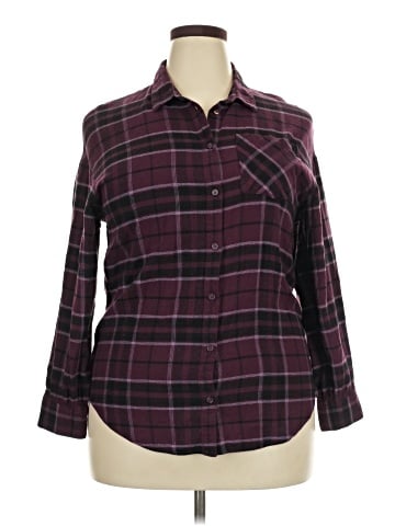 H&M 3/4 Sleeve Button-Down Shirt (view 1)
