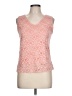Brittany Black Orange Pink Sleeveless Top Size L - photo 1