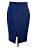 Express Solid Blue Formal Skirt Size 12 - photo 2