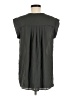 Pleione 100% Polyester Gray Short Sleeve Blouse Size M - photo 2
