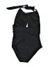 B2Prity Solid Black One Piece Swimsuit Size M - photo 2