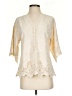 Democracy 100% Rayon Ivory 3/4 Sleeve Blouse Size XS - photo 1