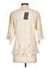 Democracy 100% Rayon Ivory 3/4 Sleeve Blouse Size XS - photo 2