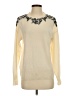 Sofia Cashmere 100% Cashmere Ivory Cashmere Pullover Sweater Size M - photo 1