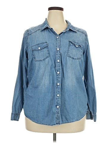 Torrid Long Sleeve Button-Down Shirt (view 1)