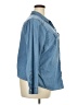 Torrid 100% Cotton Blue Long Sleeve Button-Down Shirt Size 2X Plus (2) - photo 4