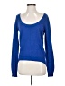 Central Park West Solid Blue Pullover Sweater Size S - photo 1