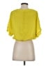 Forever 21 100% Polyester Yellow Short Sleeve Blouse Size S - photo 2