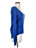 Central Park West Solid Blue Pullover Sweater Size S - photo 4