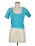 Good American Teal Short Sleeve Top Size Med (2) - photo 1